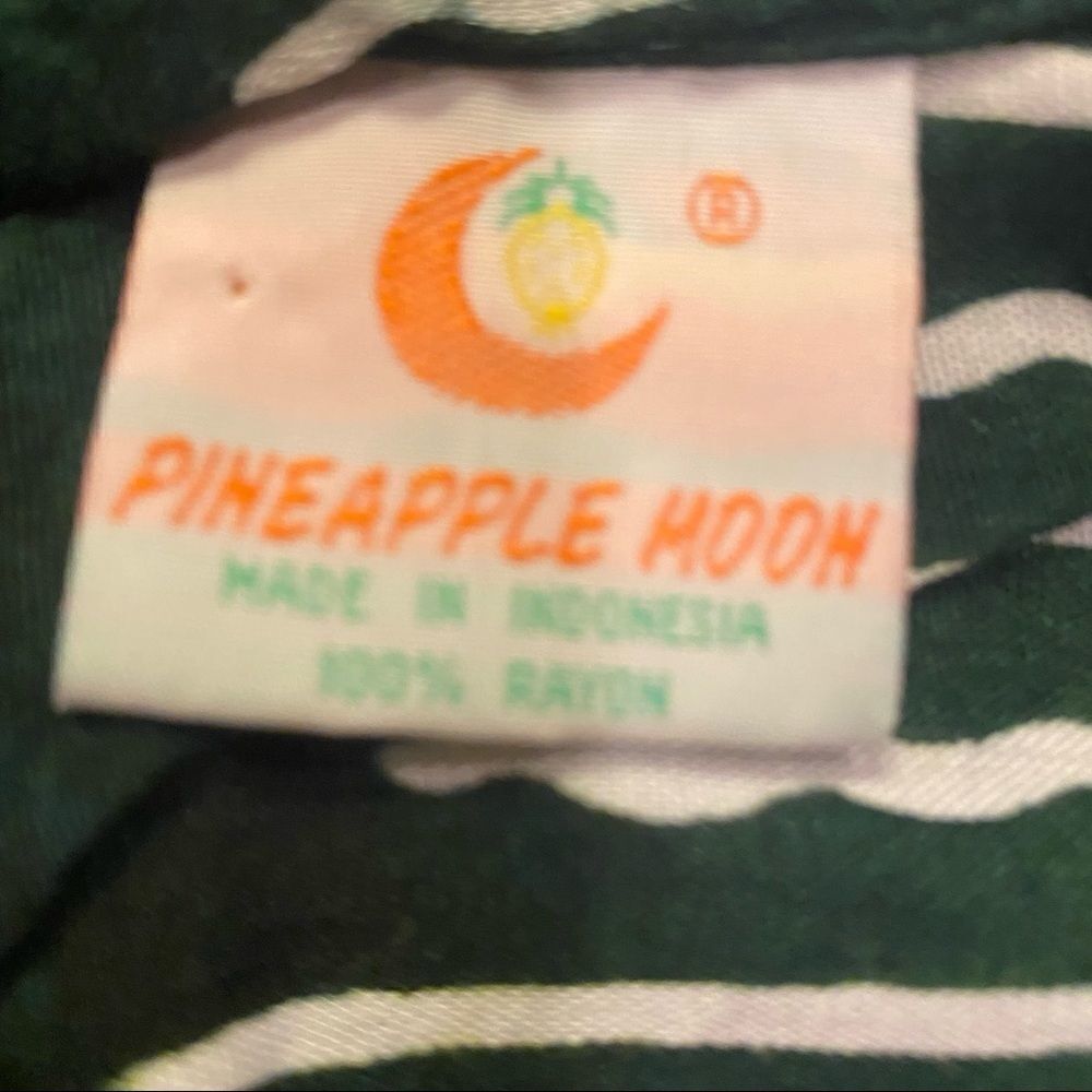 Pineapple Moon Deep Green Scarf 67”X21” - Picture 7 of 9